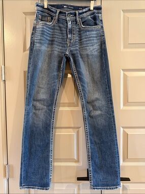 BKE Men's Medium Blue Jake Straight Jeans